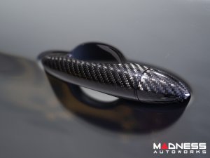Alfa Romeo Giulia Exterior Door Handle Cover Set - Carbon Fiber